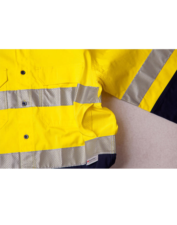 Hi-Vis Cotton Rip-Stop L/S Shirt 3M Tape