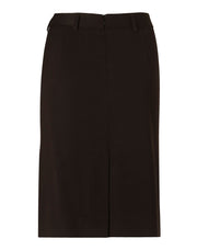 Women's Mid Length Lined Pencil Skirt in Poly/Viscose Stretch