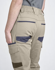 Unisex Cotton Stretch Drill Cuffed Work Pants