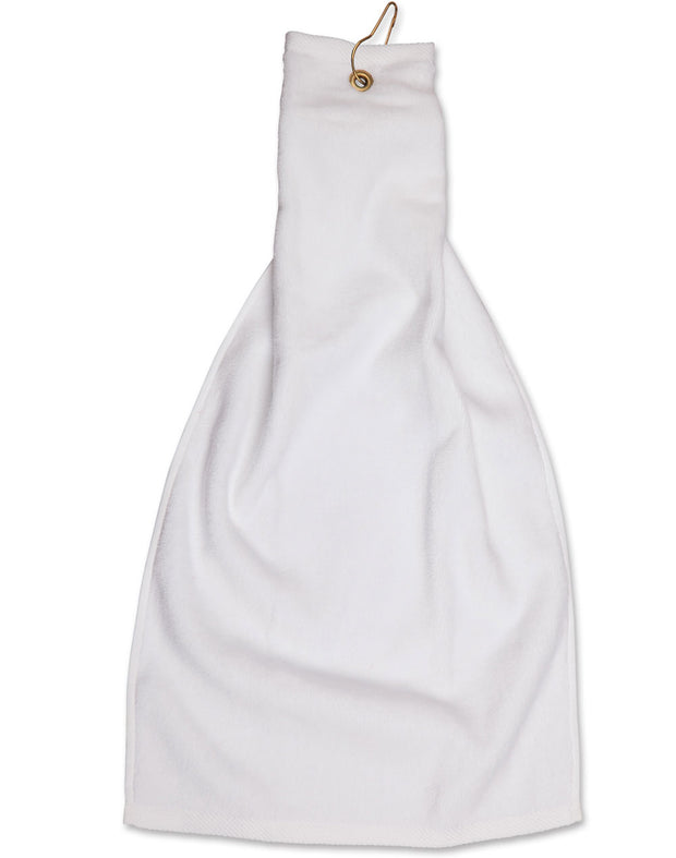 Golf towel eyelet hook 38 x 65 cm