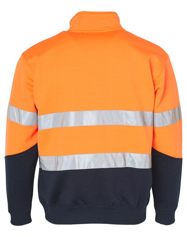Hi-Vis L/S Fleecy Collar Sweater 3M Tapes