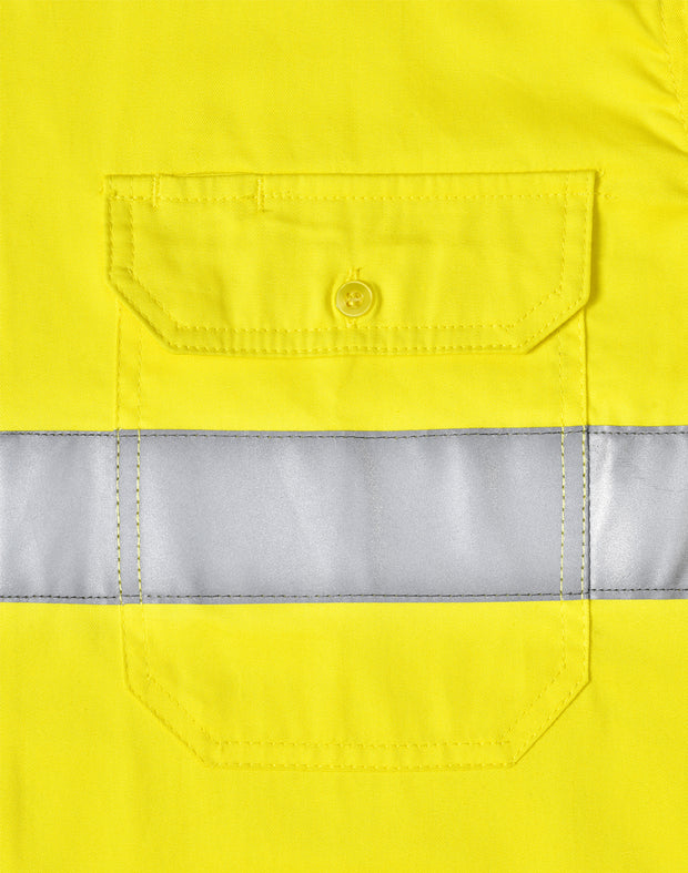 Hi-Vis Cool-Breeze Safety L/S Shirt (Generic Tape)