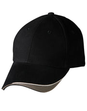 The edge, two tone heavy brushed sandwich peak