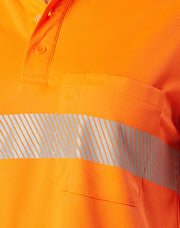 Unisex Cooldry Segmented Safety L/S Polo