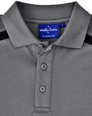 Men's Sustainable Poly/Cotton Contrast S/S Polo