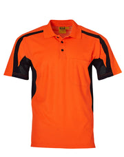 mens truedry S/S safety polo