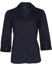 Ladies' 3/4 sleeve teflon shirt