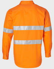 Men's Hi-Vis L/S Drill Shirt With 3M Tapes