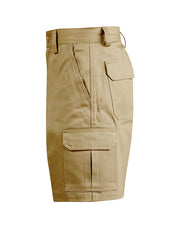 mens hvy cotton pre-shr drill short