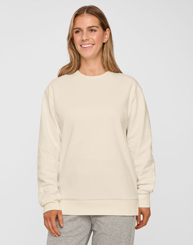 Unisex Airlayered CVC Crew Neck Sweater