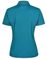 Ladies' Cooldry S/S Contrast Interlock Polo