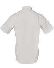 Men's Dobby Striped Taped S/S Shirt