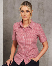 Women's Gingham Check S/S Shirt