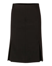 Women's Pleated Skirt in Wool Stretch