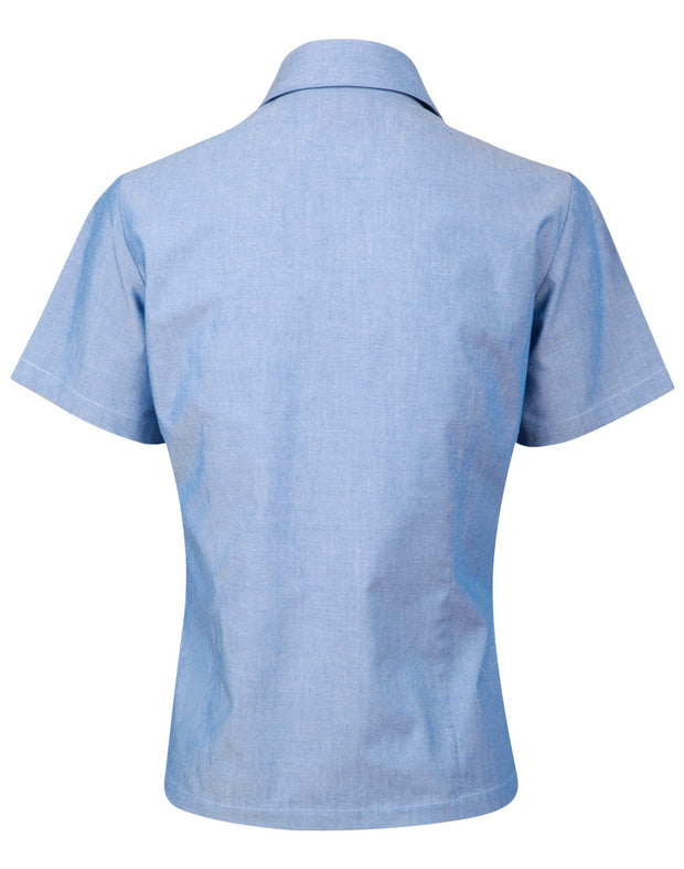 Ladies w/f S/S chambray shirt