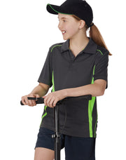 Kids' Cooldry S/S Contrast Interlock Polo