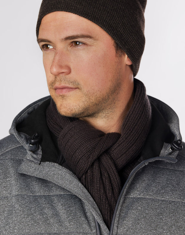 Cable Knit Scarf (Acrylic knit with cable row feature)