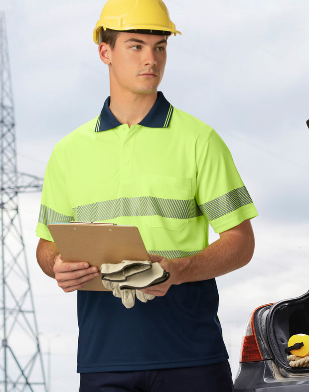 Unisex Cooldry Segmented Safety S/S Polo