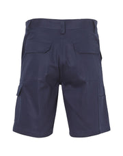 mens hvy cotton pre-shr drill short