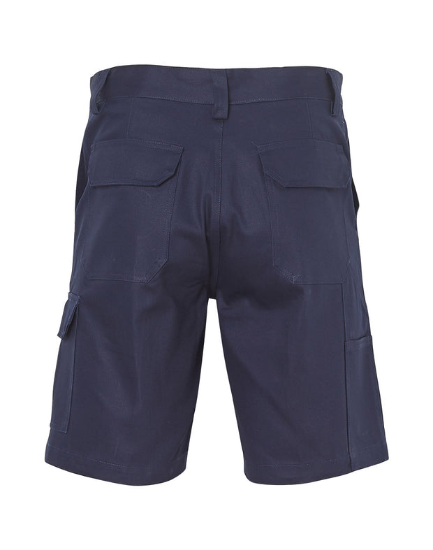 mens hvy cotton pre-shr drill short