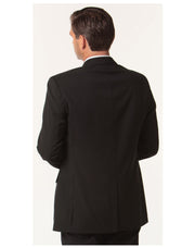 Men's Two Buttons Jacket in Wool Stretch