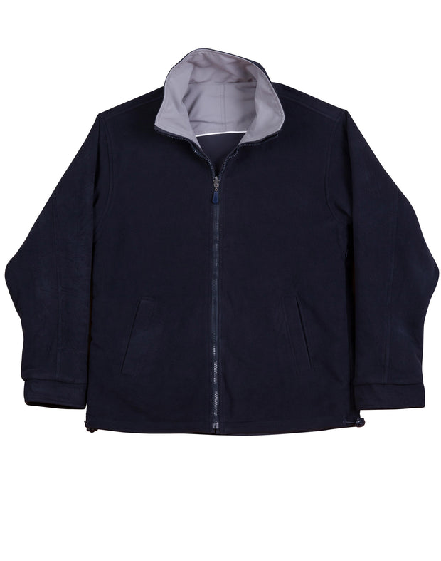 Reversible jacket contrast colors