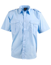 Unisex epaulette shirt ,short sleeve.