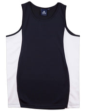 Kid's truedry contrast mesh singlet