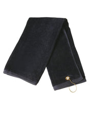Golf towel eyelet hook 38 x 65 cm