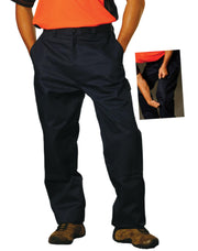 Men's Cotton Drill Pre-shrunk Cargo Pants With Knee Pads