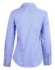 Ladies' Two Tone Check L/S Shirt