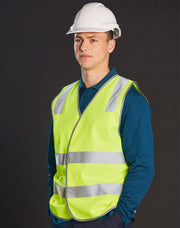 Hi Vis Safety Vest With Shoulder Reflective Tapes