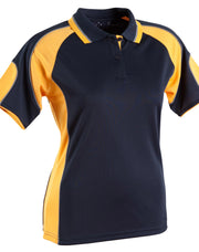 Ladies' Cooldry Contrast Polo With Sleeve Panel