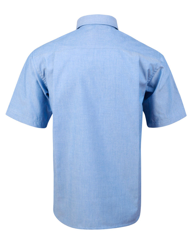 Mens w/f chambray shirt S/S