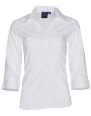 Ladies' 3/4 sleeve teflon shirt