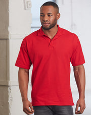 Unisex poly/cotton pique S/L