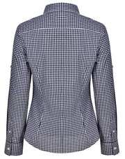 Women's Gingham Check Roll-up L/S Shirt