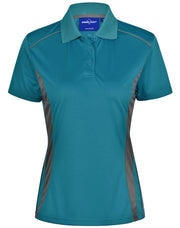 Ladies' Cooldry S/S Contrast Interlock Polo