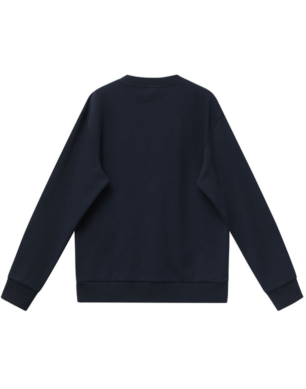 Unisex Airlayered CVC Crew Neck Sweater