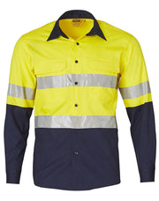 Hi-Vis Cotton Rip-Stop L/S Shirt 3M Tape