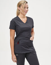 Ladies' Solid Colour S/S Scrub Top