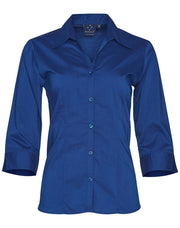Ladies' 3/4 sleeve teflon shirt