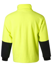Hi-Vis polar fleece half zip pullover