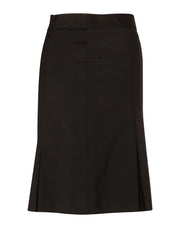 Women's Pleated Skirt in Wool Stretch