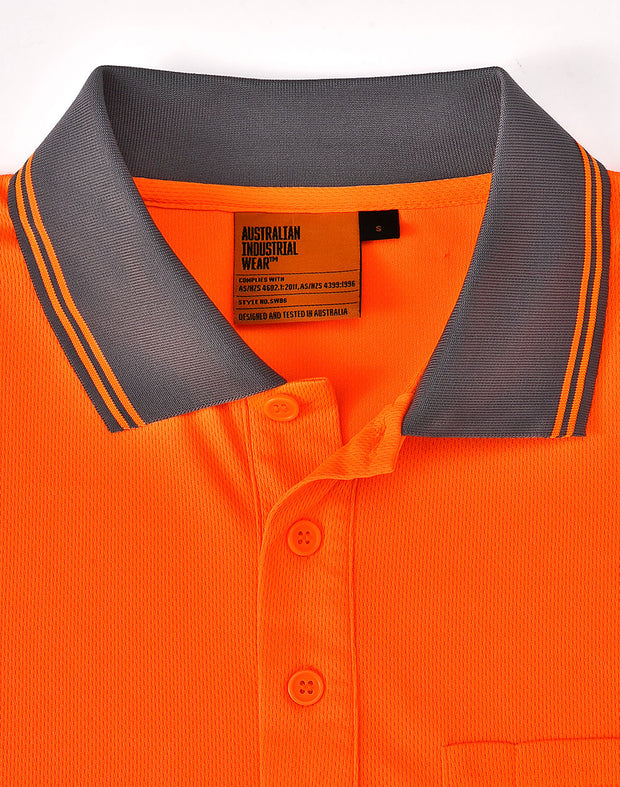 Unisex Cooldry Segmented Safety L/S Polo