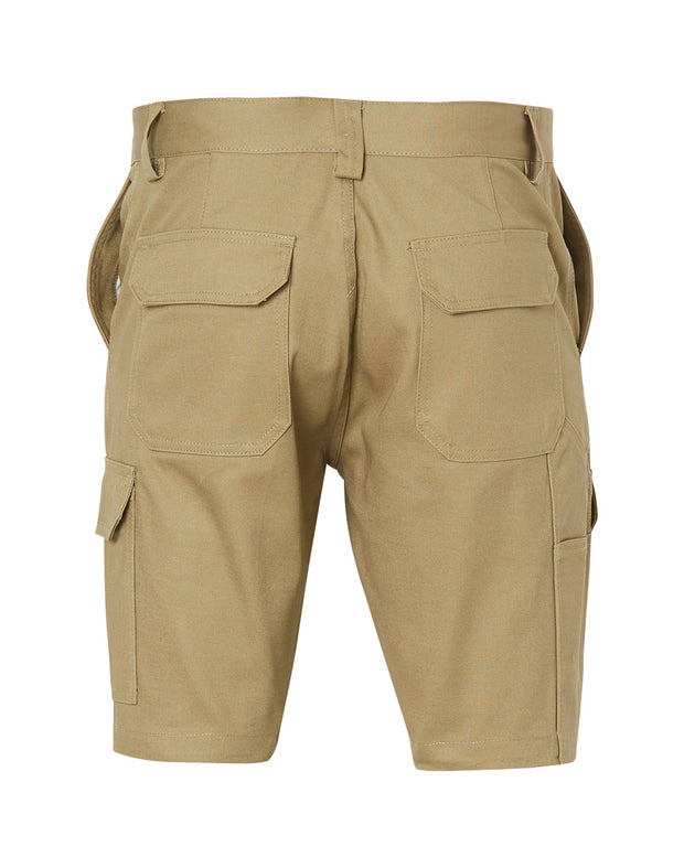 mens hvy cotton pre-shr drill short