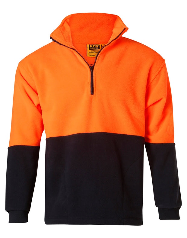 Hi-Vis polar fleece half zip pullover