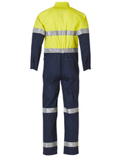 Hi-Vis Men's Light Weight Cotton Coverall with 3M Tape-Regular