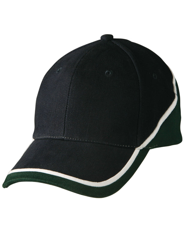 Tri-color sue heavy brushed cotton cap