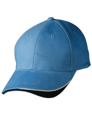 The edge, two tone heavy brushed sandwich peak